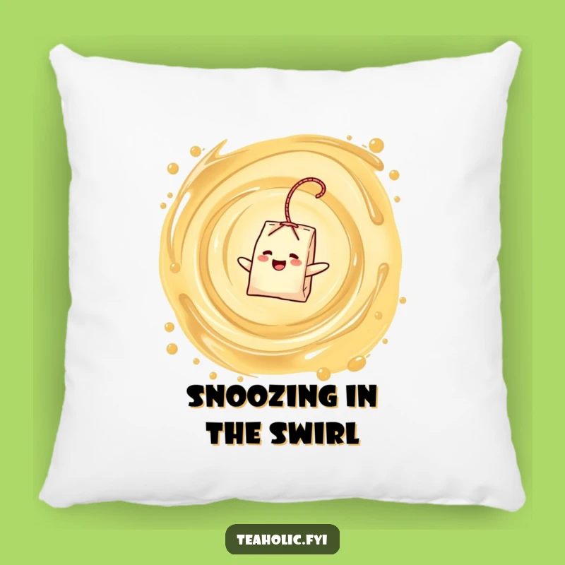 Funny Pillow - Cozy Tea Bag Vortex Comfort Gift