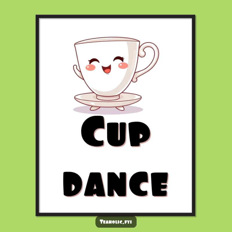 Funny Teacup Jig Dancer Digital Art - Whimsical Decor