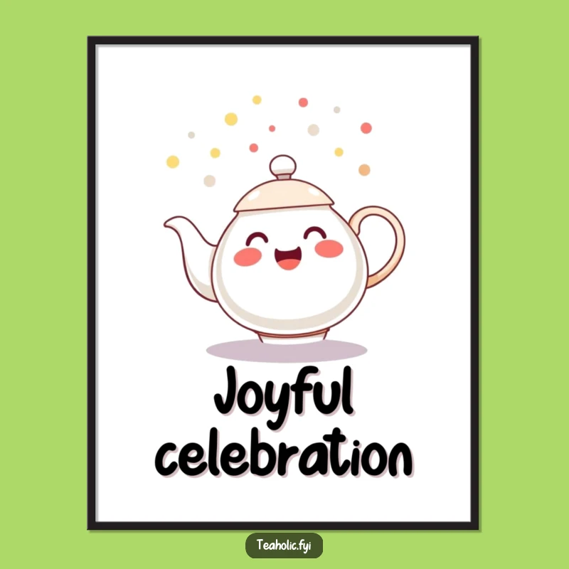 Funny Digital Art - Teapot Confetti Wall Decor Gift