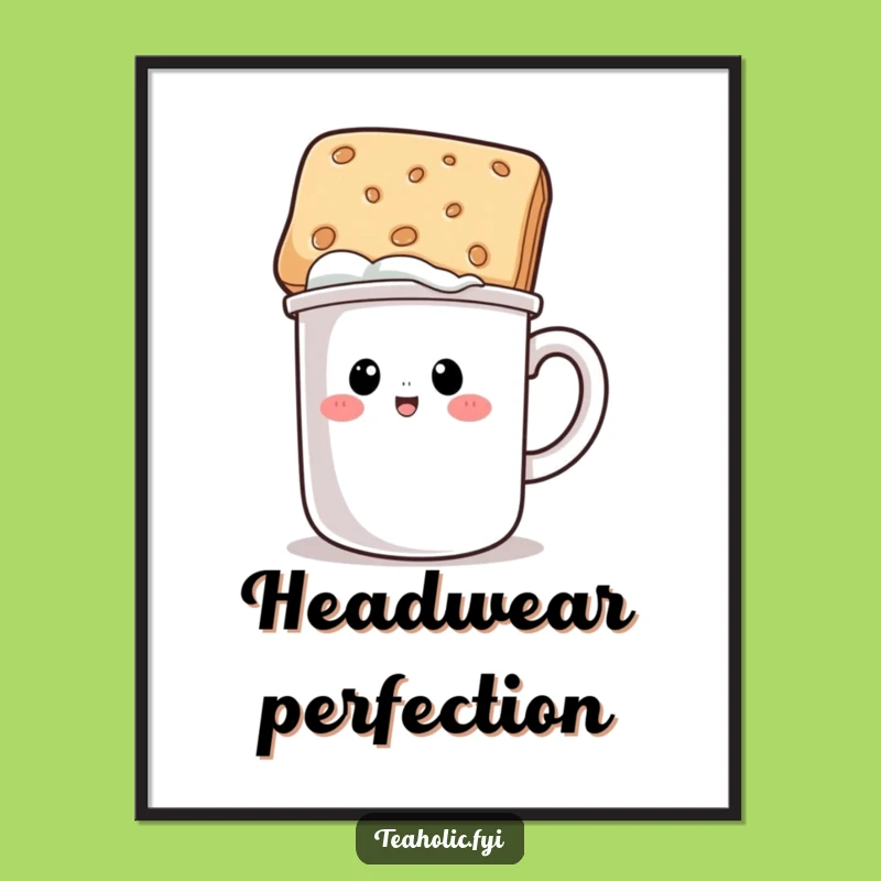 Funny Mug Biscuit Hat Digital Art - Instant Quirky Decor!
