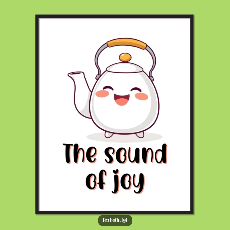 Funny Tea Kettle Tune Digital Art: Instant Music and a Funny Gift