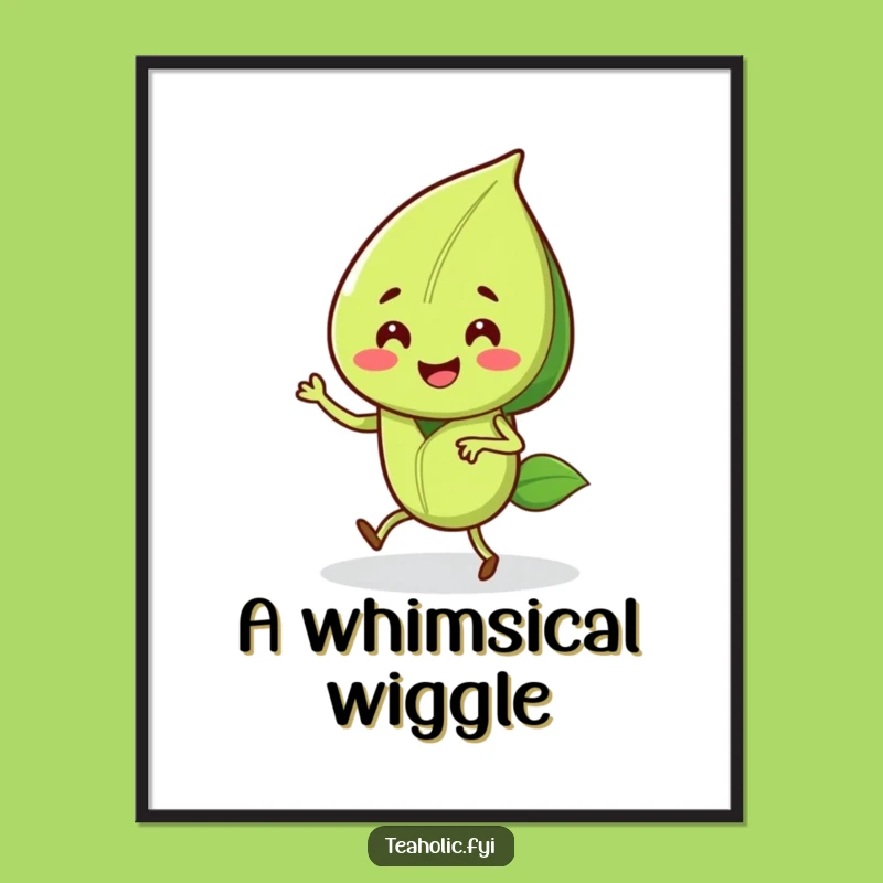 Funny Tea Leaf Jig Digital Print: Instant Dancing Joy for Your Walls