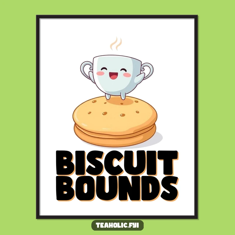 Funny Tea Leap Digital Art: Hilarious Printable Decor for Tea Lovers' Homes