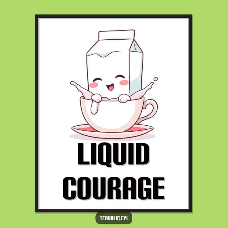 Funny Milk Carton Splash Digital Print - Instant Beverage Art, Perfect Wall Decor