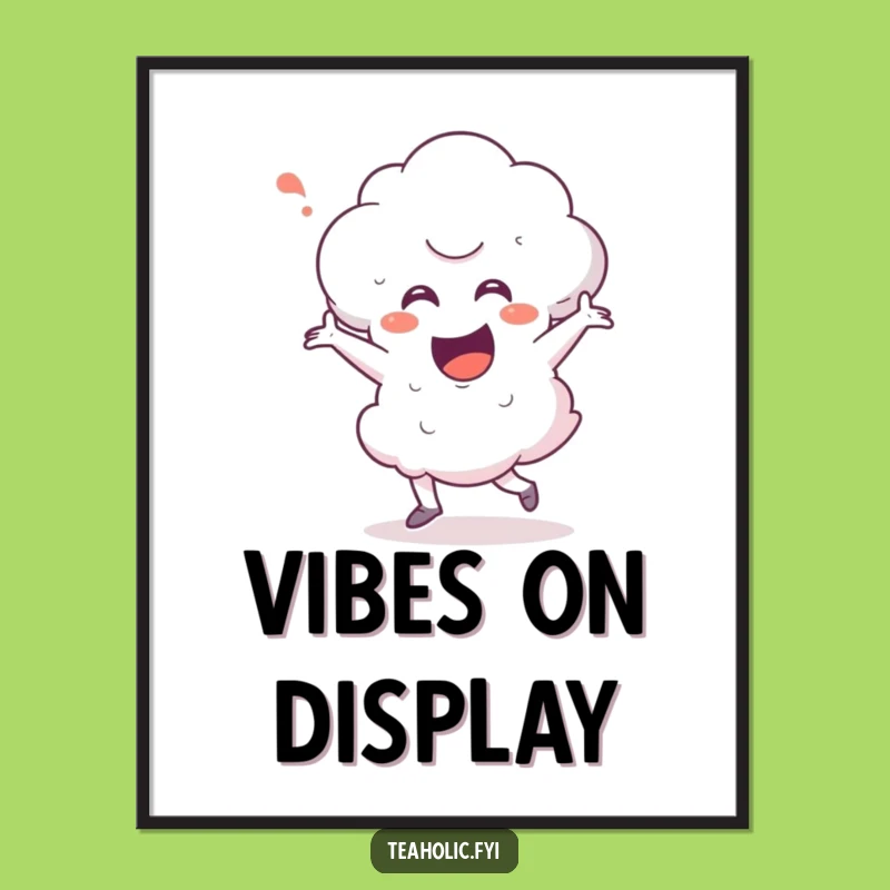 Funny Steam Cloud Happy Dance Digital Art - Instant Joyful Decor for Your Walls