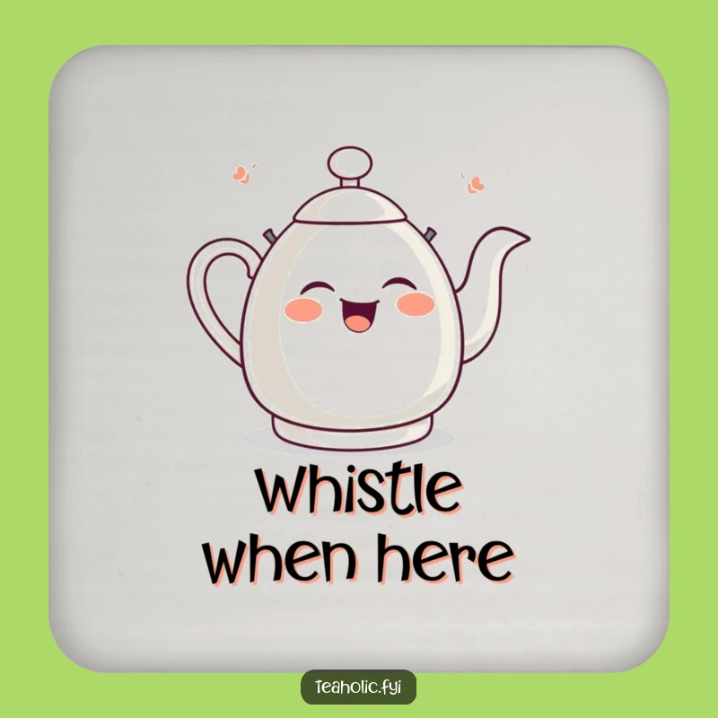 Funny Giggling Tea Kettle Coaster: Surface Whistling Protector Gift
