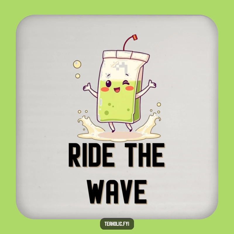 Funny Tea Bag Dance Coaster: Protect Surfaces with Fun - Perfect Funny Gift