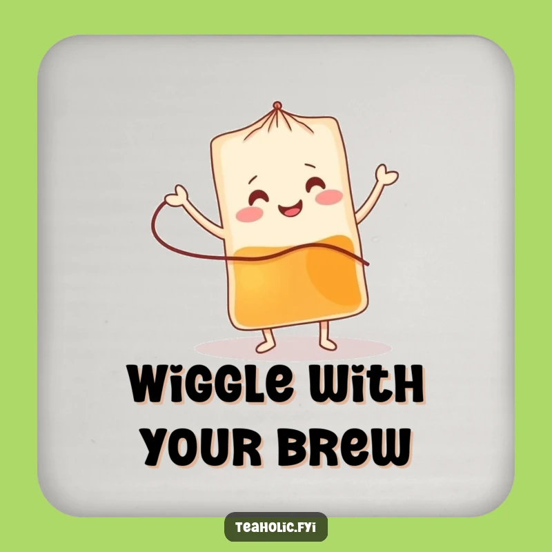 Funny Tea Bag Jig Coaster: Protect Surfaces with Fun