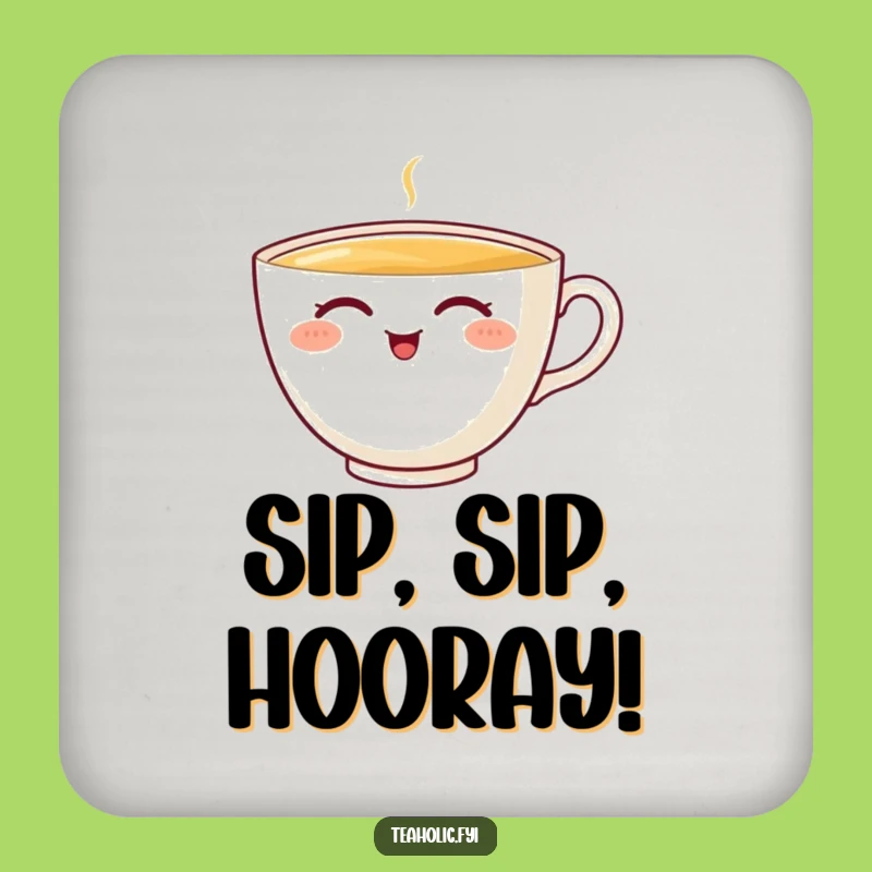 Funny Teacup Character Coaster: Protect Surfaces with Funny Style