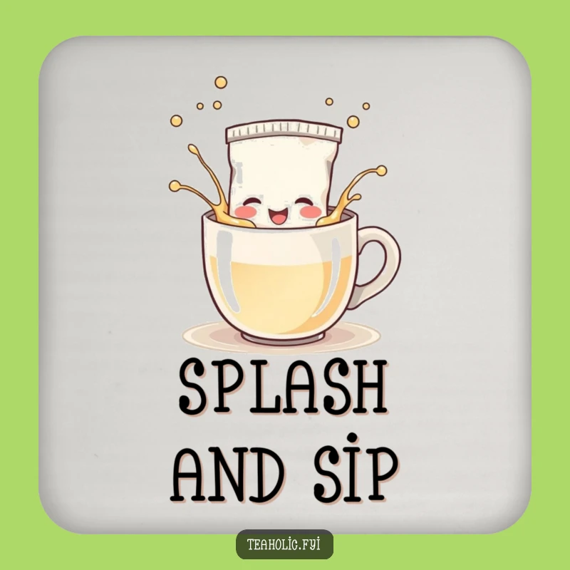 Funny Tea Bag Splash Coasters: Protect Surfaces with Joy