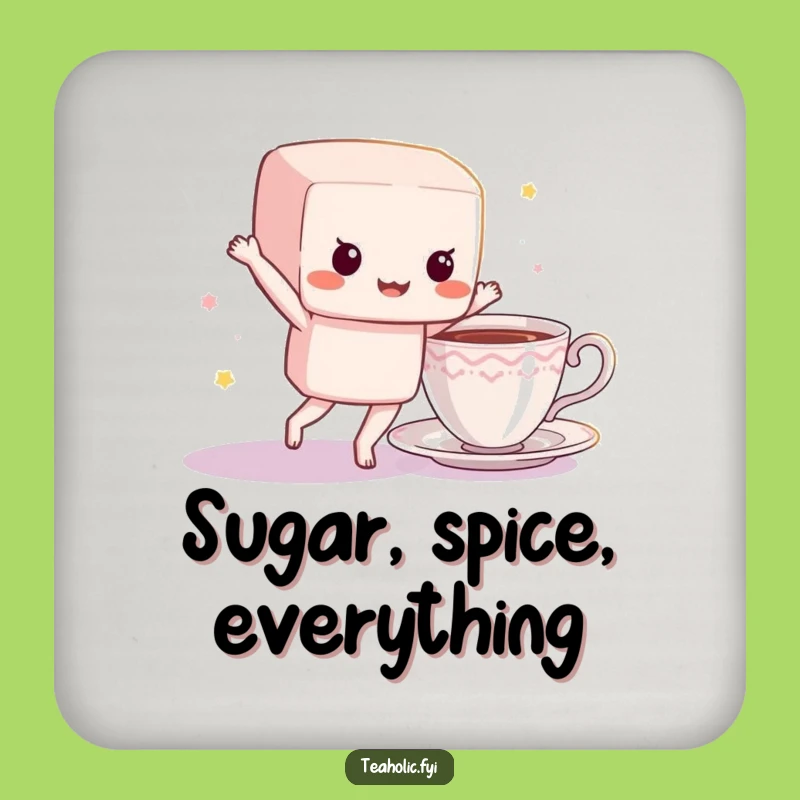 Funny Sugar Cube Coaster: Add Sweetness to Your Table, Perfect Funny Gift