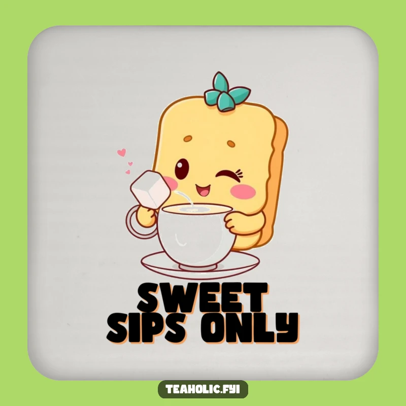 Funny Biscuit & Sugar Coaster: Protect with Sweetness - Perfect Funny Gift