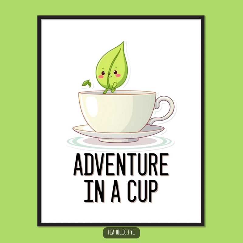 Funny Poster - Tea Leaf Sailing Art Print Gift