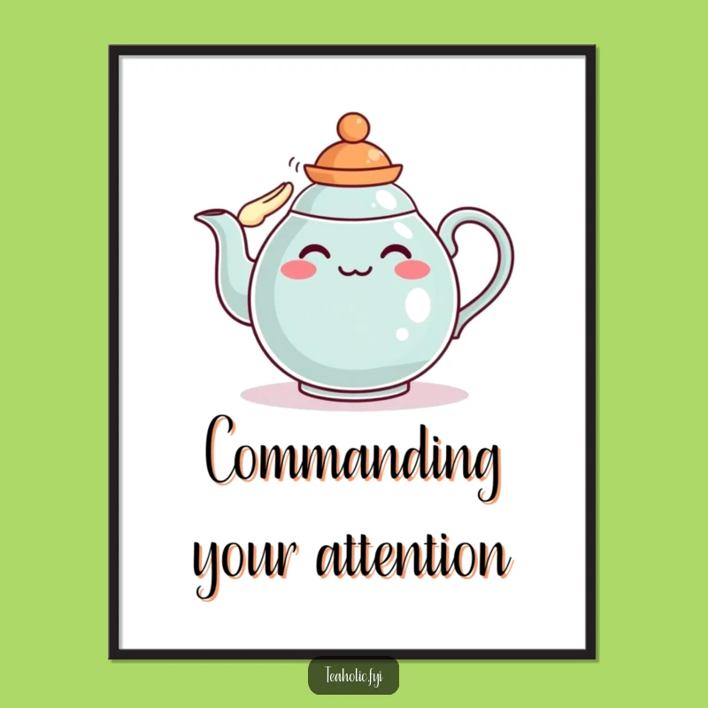 Funny Teapot Regiment Poster: Display Your Pride with this Funny Gift