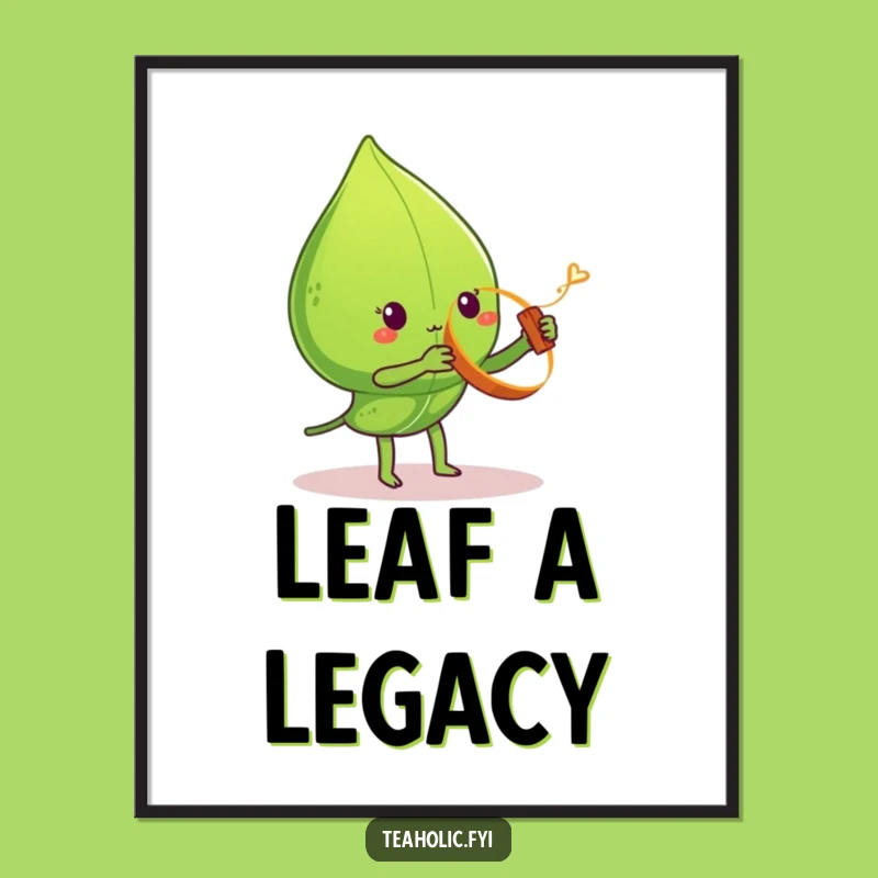 Funny Tea Leaf Cinnamon Yo-Yo Poster: Playful Moments Decor Funny Gift!