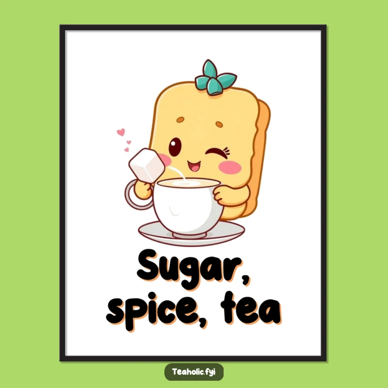 Funny Biscuit & Sugar Poster: Sweet Decor - Unique Funny Gift Download