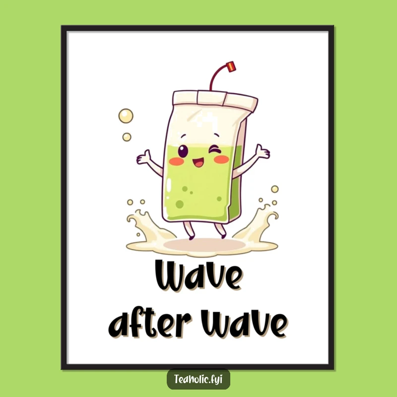 Funny Tea Bag Dance Poster: Lively Decor - Unique Funny Gift Download