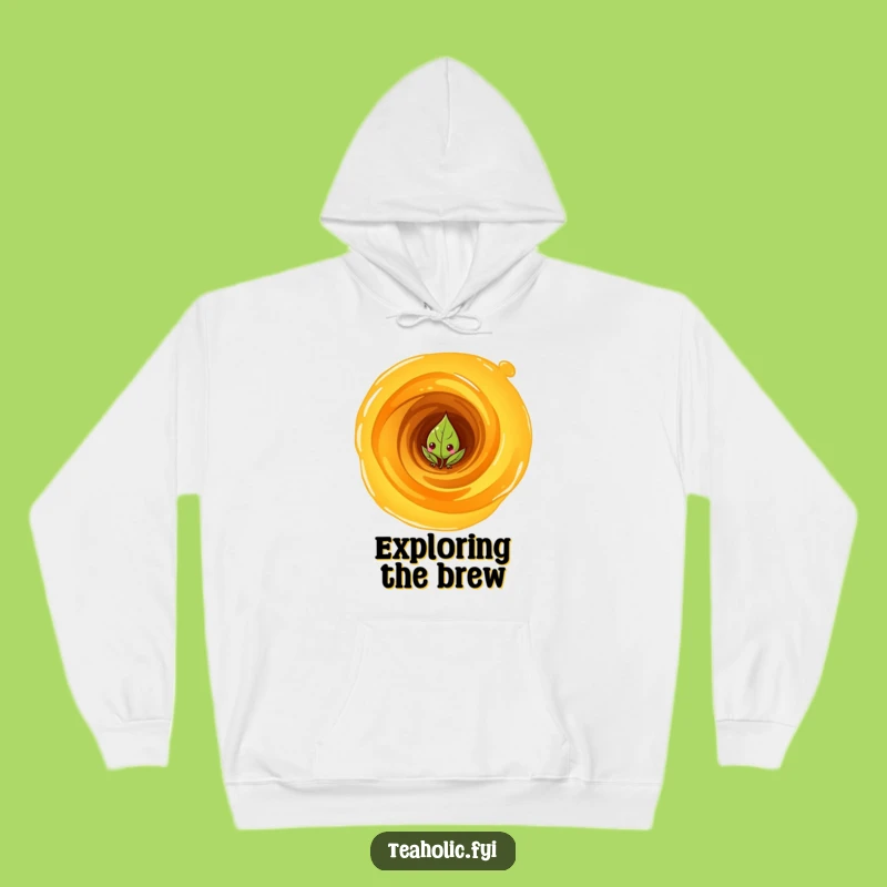 Cozy Funny Tea Leaf Vortex Hoodie: Wrap in Mystery