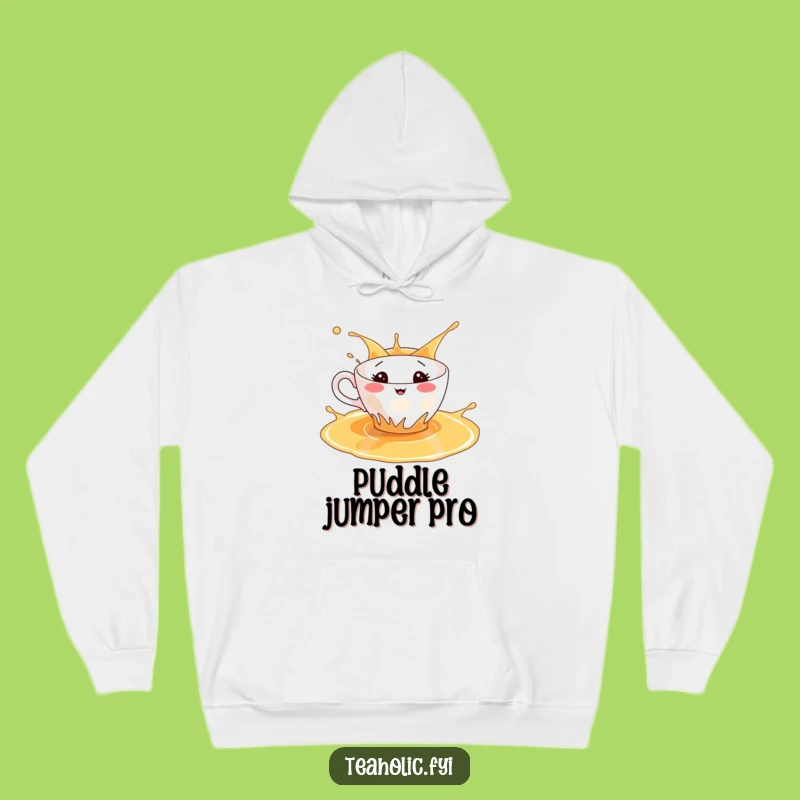 Funny Splashing Teacup Hoodie - Cozy Comfort with Tea Time Fun