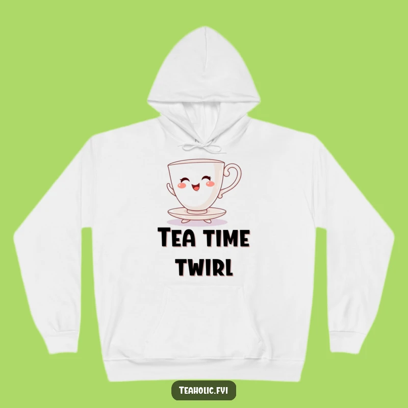 Funny Teacup Jig Dancer Hoodie - Cozy & Cheerful Comfort