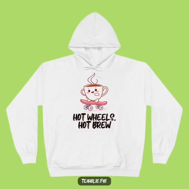 Funny Teacup Skater Hoodie: Cozy Sweet Ride Design, Perfect Funny Gift