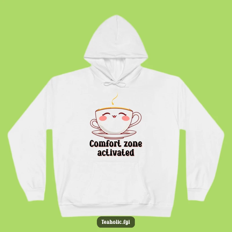 Funny Thrilled Teacup Hoodie: Cozy Comfort and Joyful Sips, Perfect Funny Gift
