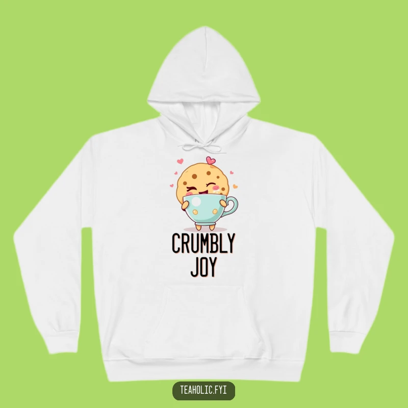 Funny Winking Cookie Hoodie: Cozy Teacup Joy, Perfect Funny Gift!