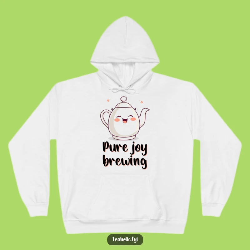 Funny Giggling Tea Kettle Hoodie: Cozy Whistling Humor Wear Gift