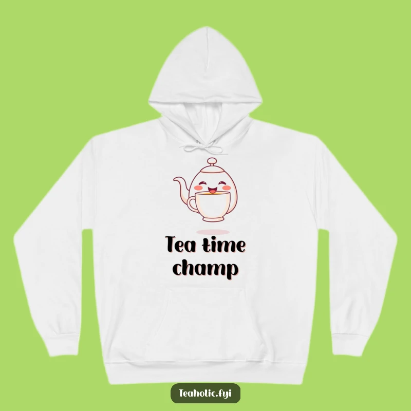 Funny Cheerful Teapot Pouring Hoodie: Cozy Comfort and Happy Brews