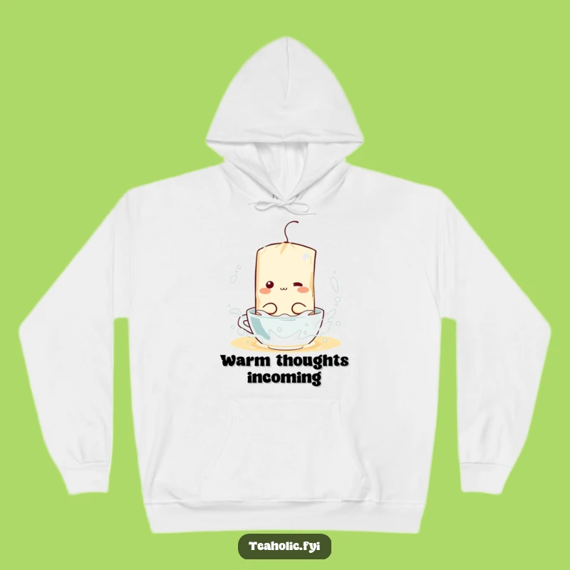Funny Tea Bag Splash Hoodie: Cozy Up with Playful Hot Water Vibes