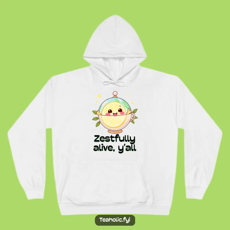 Cozy Funny Joyful Lemon Globe Hoodie: Warmth with Zesty Vibes