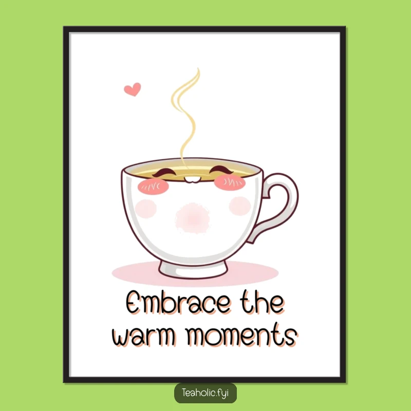 Cozy Teacup Free Printable Wall Art: Sipping Serenity Downloadable Decor