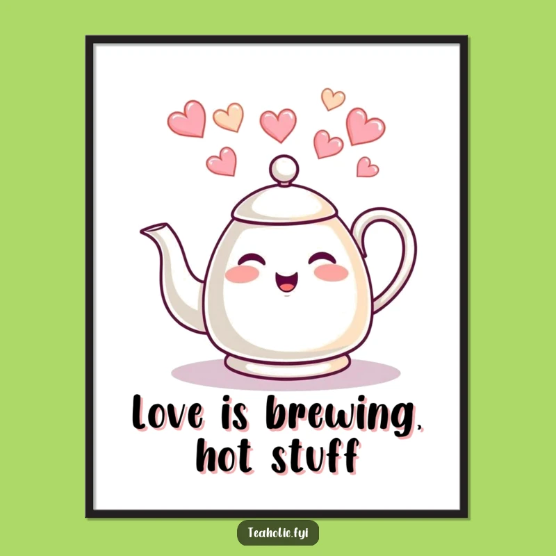Free Printable Wall Art: Giggling Kettle Hearts Adorable Cute Downloadable Art Decor