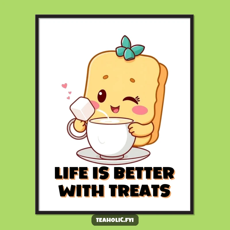 Free Printable Wall Art: Winking Biscuit Funny Downloadable Decor, Charming Art!