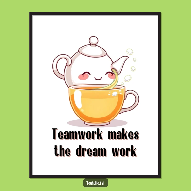 Free Printable Wall Art: Giggling Teapot Funny Downloadable Decor, Quirky Home Accent!