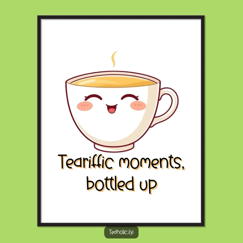 Funny Free Printable Teacup Wall Art: Delightful Sip, Joyful Downloadable Decor for Cozy Spaces