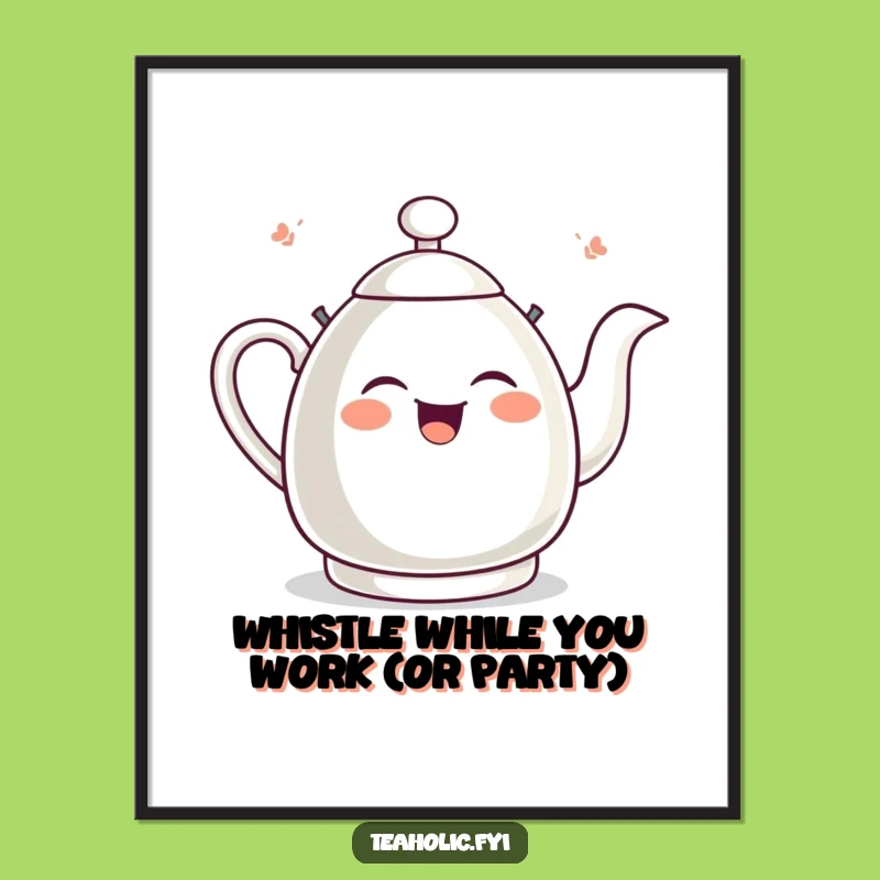 Free Printable Tea Kettle Wall Art: Giggling Whistle Downloadable Art