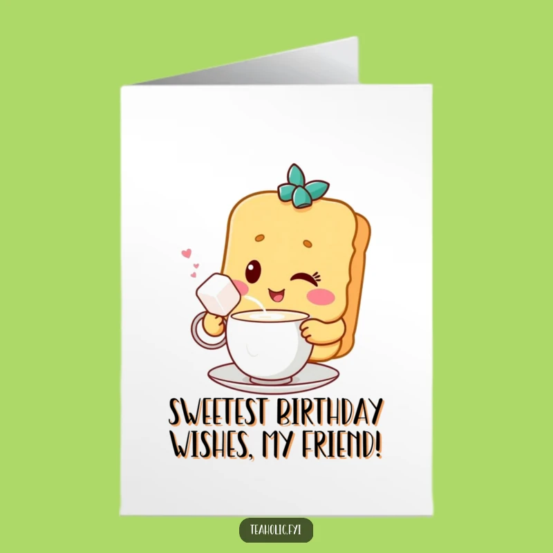 Free Printable Birthday Card: Winking Biscuit Funny Downloadable, Sweet Celebration!