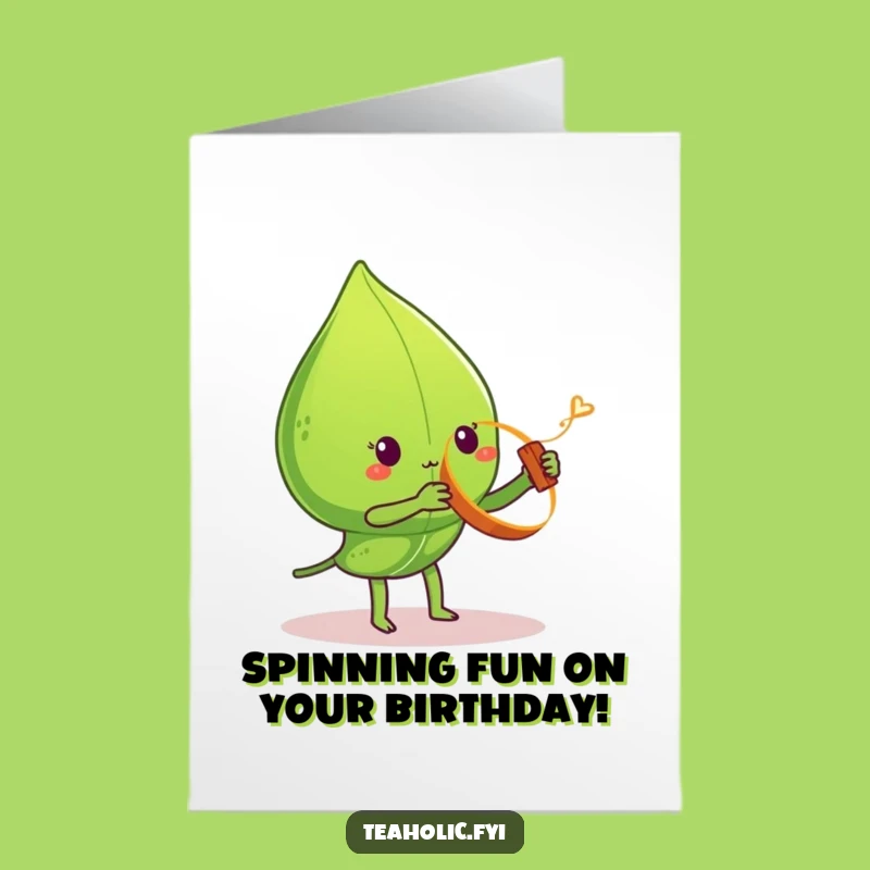 Free Printable Birthday Card: Tea Leaf Yo-Yo Fun Downloadable Gift