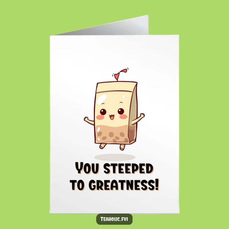 Free Printable Congrats Card: Whimsical Tea Bag Hat Bounce - DIY Celebration!