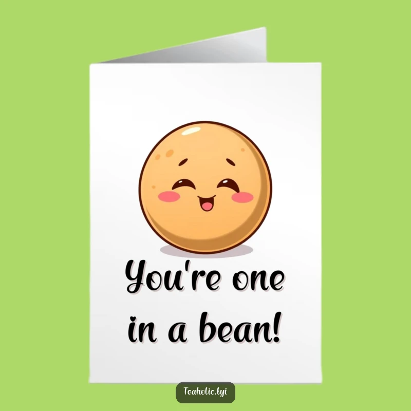 Free Printable Congrats Card: Winking Coffee Bean - Funny Downloadable Gift