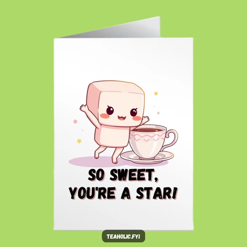 Free Printable Congratulations Card: Sugar Cube Celebration - Funny Downloadable Gift for Big Wins