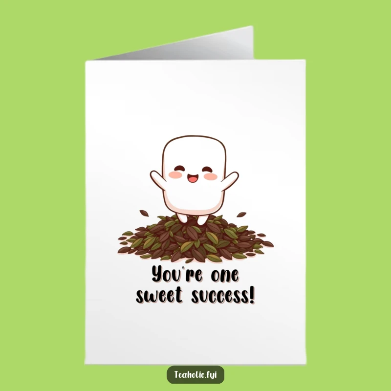 Joyful Marshmallow Free Printable Congratulations Card: Bouncing with Joy Downloadable Gift