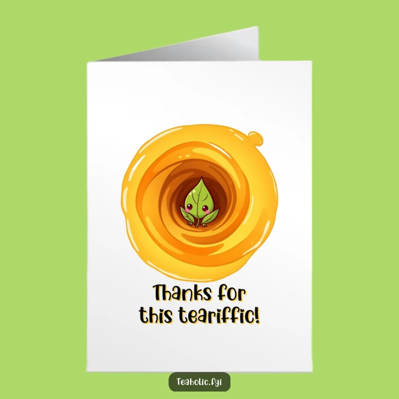 Funny Free Printable Thank You Card: Tea Leaf Vortex Downloadable