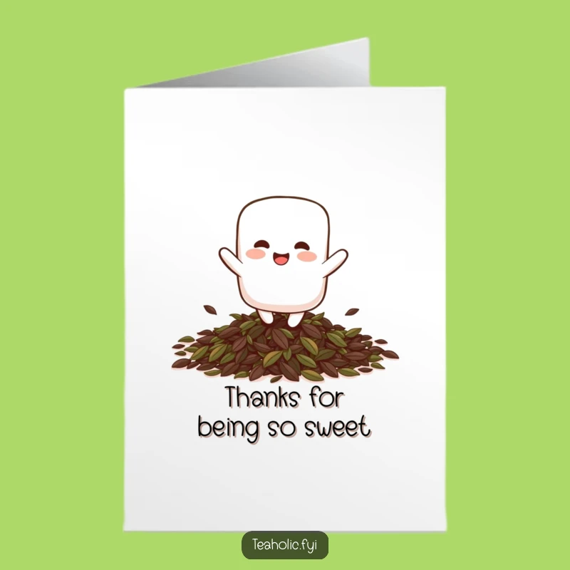 Happy Marshmallow Free Printable Thank You Card: A Sweet Thanks Downloadable Gift