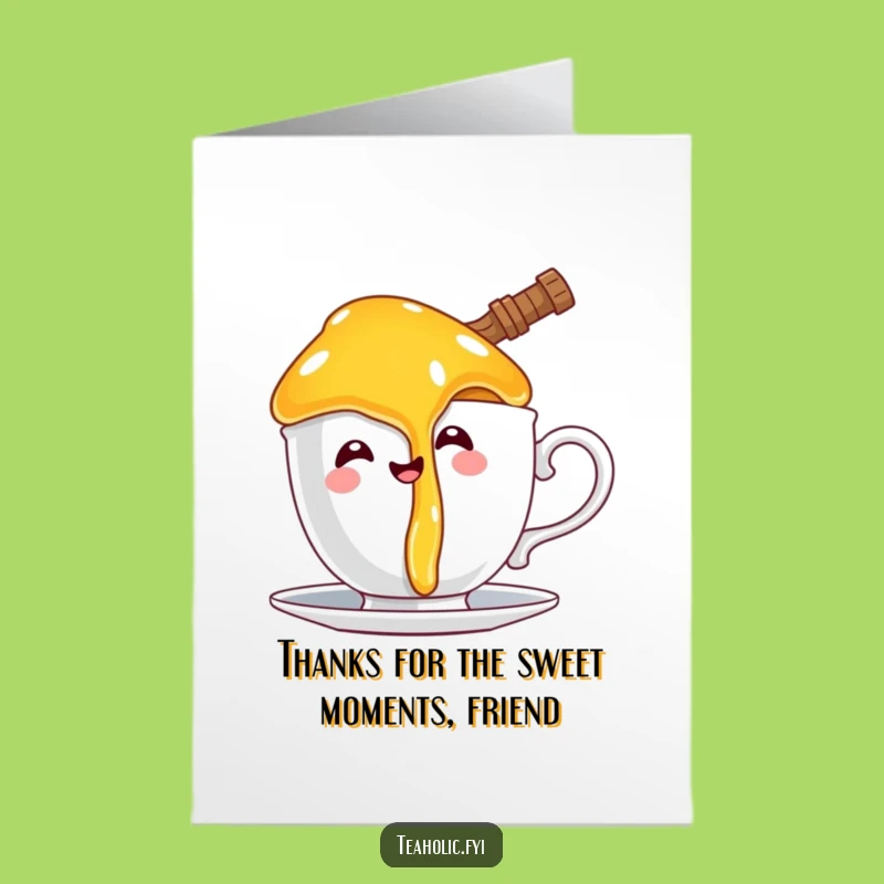 Free Printable Thank You Card: Funny Honey Pot Drips, Downloadable for Sweet Gratitude