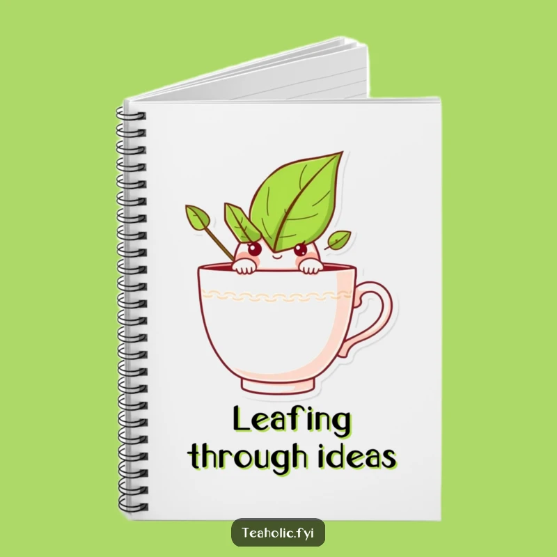 Funny Curious Tea Leaf Notebook: Jot Down Your Curious Thoughts