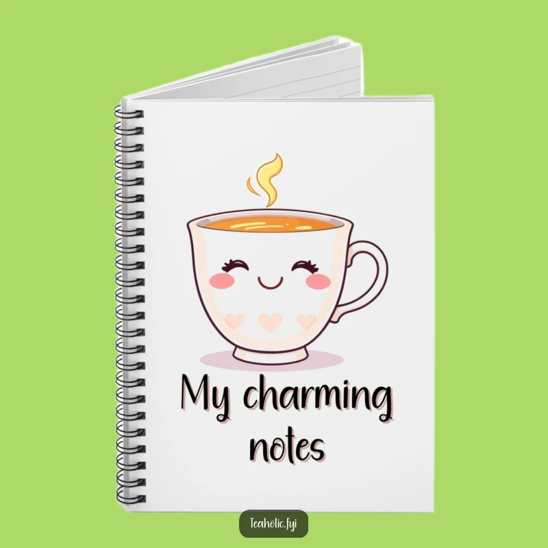 Funny Happy Teacup Wink Notebook: Journal Smiling Diary Gift