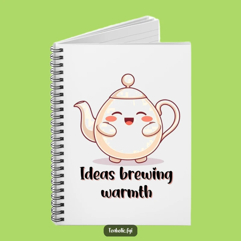 Funny Hugging Teapot Notebook - Jot Down Warm Thoughts & Funny Ideas!