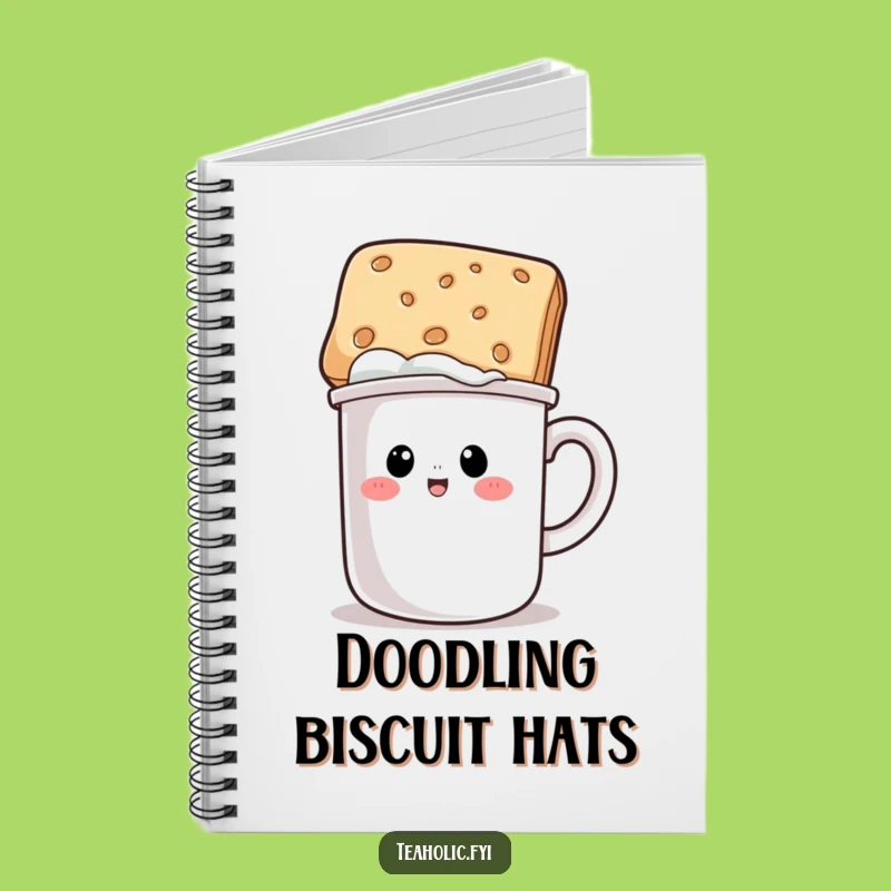 Funny Mug Biscuit Hat Notebook - Jot Down Hilarious Ideas!